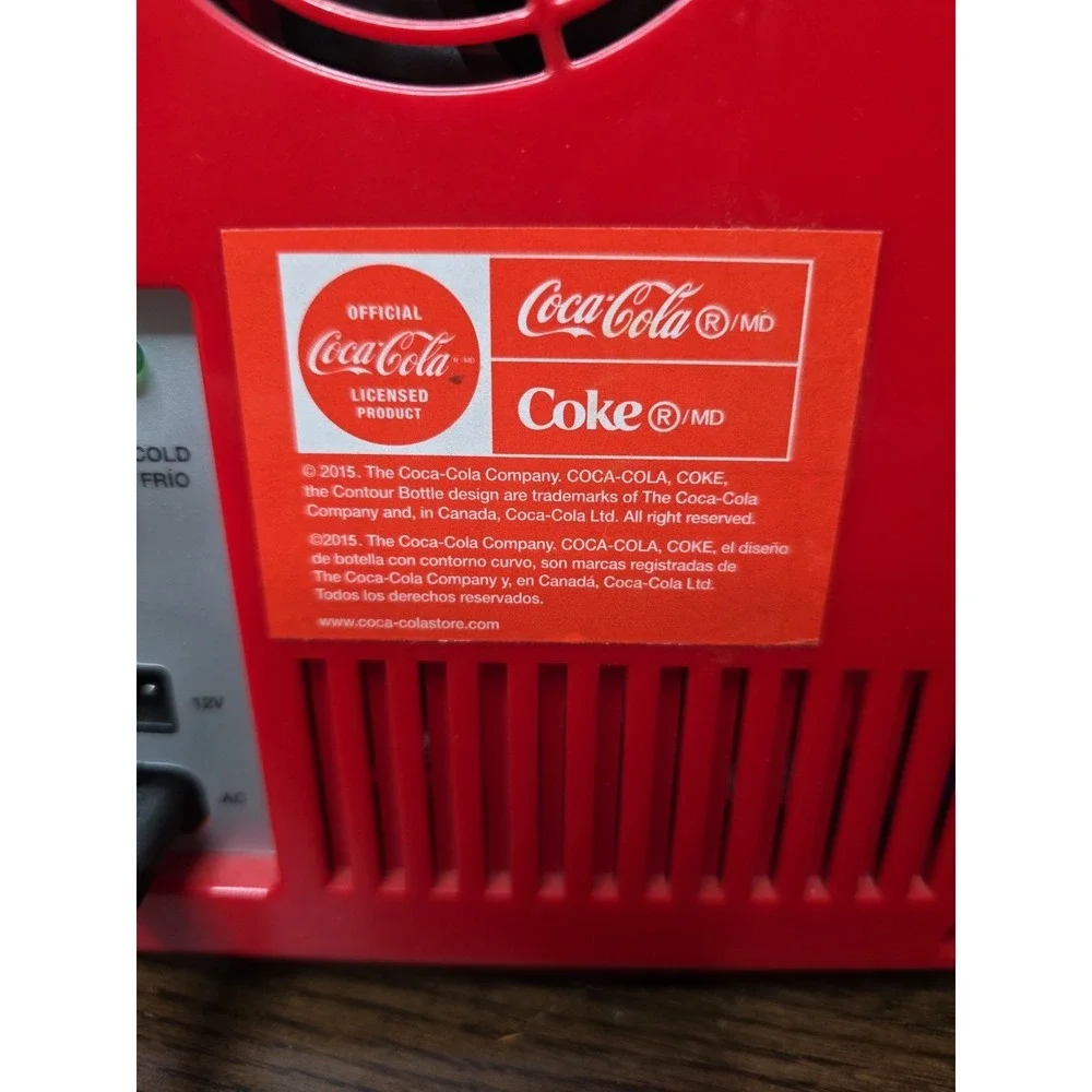 Coca-Cola Mini Fridge, 6 Can Mini Fridge, Cooler & Heater, Personal Retro Fridge